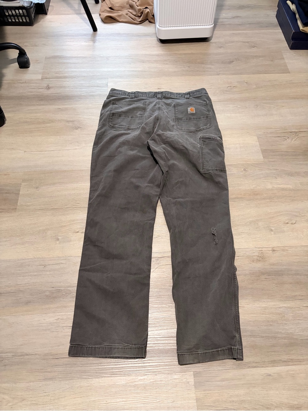 Carhartt Men’s Brown Work Pants – Durable Canvas Utility Trousers